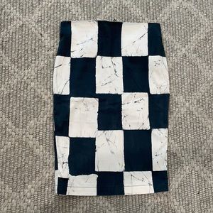 Kelly Wearstler cubic batik pencil skirt size 4